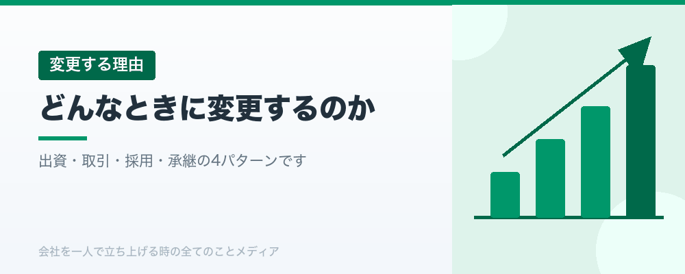 どんなときに変更するのか