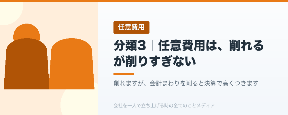 分類3|任意費用は、削れるが削りすぎない