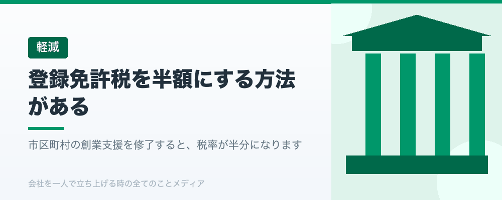 登録免許税を半額にする方法がある