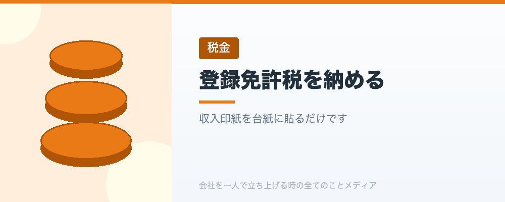 登録免許税を納める